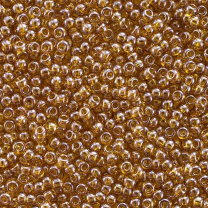 10/0 16070 Preciosa Perles de Rocaille en verre tchèque 2.3mm. Topaze transparente Sfinx.
