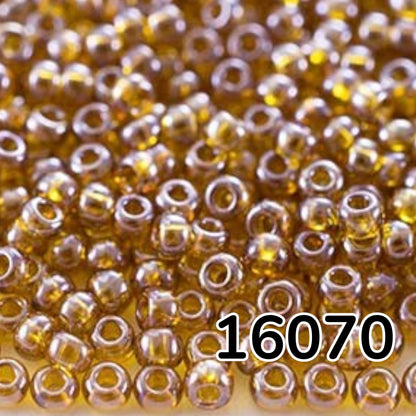 10/0 16070 Preciosa Perles de Rocaille en verre tchèque 2.3mm. Topaze transparente Sfinx.