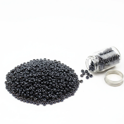 10/0 16140 Preciosa Czech Glass Seed Beads Rocailles 2.3mm. Dark Topaz Transparent Sfinx.