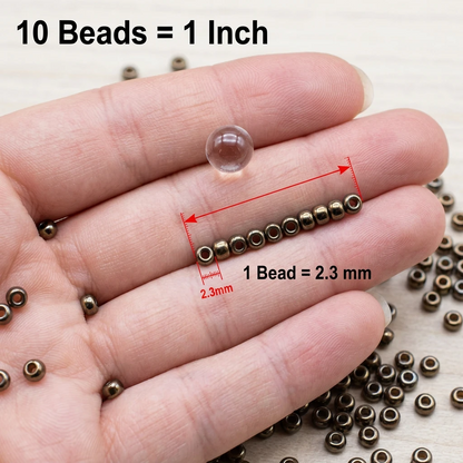 10/0 16140 Preciosa Czech Glass Seed Beads Rocailles 2.3mm. Dark Topaz Transparent Sfinx.
