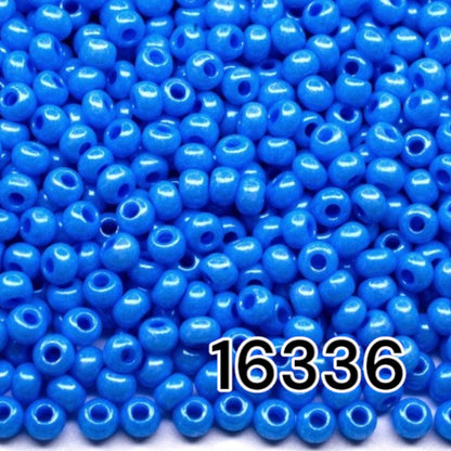 10/0 16336 Preciosa Seed Beads. Chalk Light Blue. - VadymShop