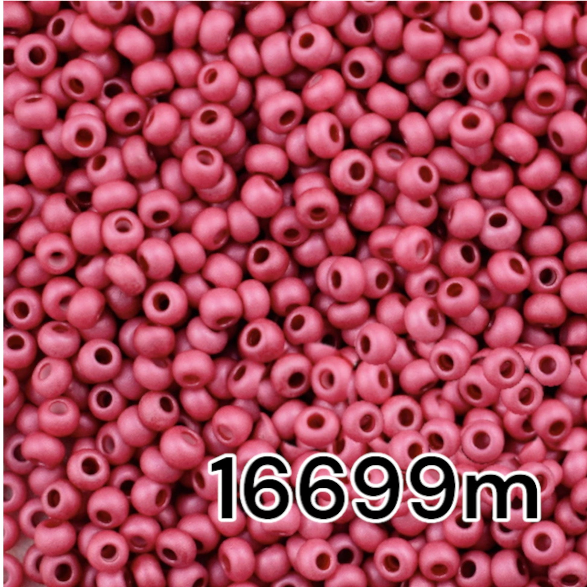 10/0 16699 matte Preciosa Seed Beads. Chalk Pink Lilac. - VadymShop