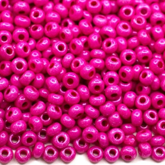 10/0 16A26 Preciosa Perline di Vetro Ceco Rocaille 2.3mm. Rosa Gesso.