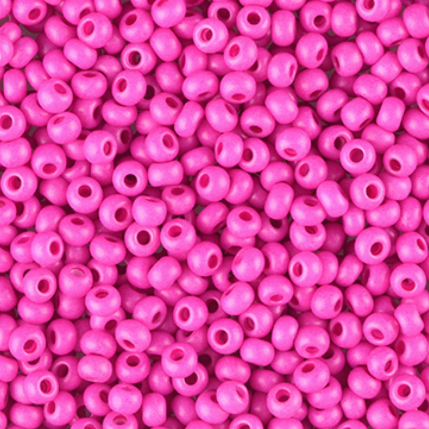 10/0 16A26 matte Preciosa Czech Glass Seed Beads Rocailles 2.3mm. Chalk Pink.