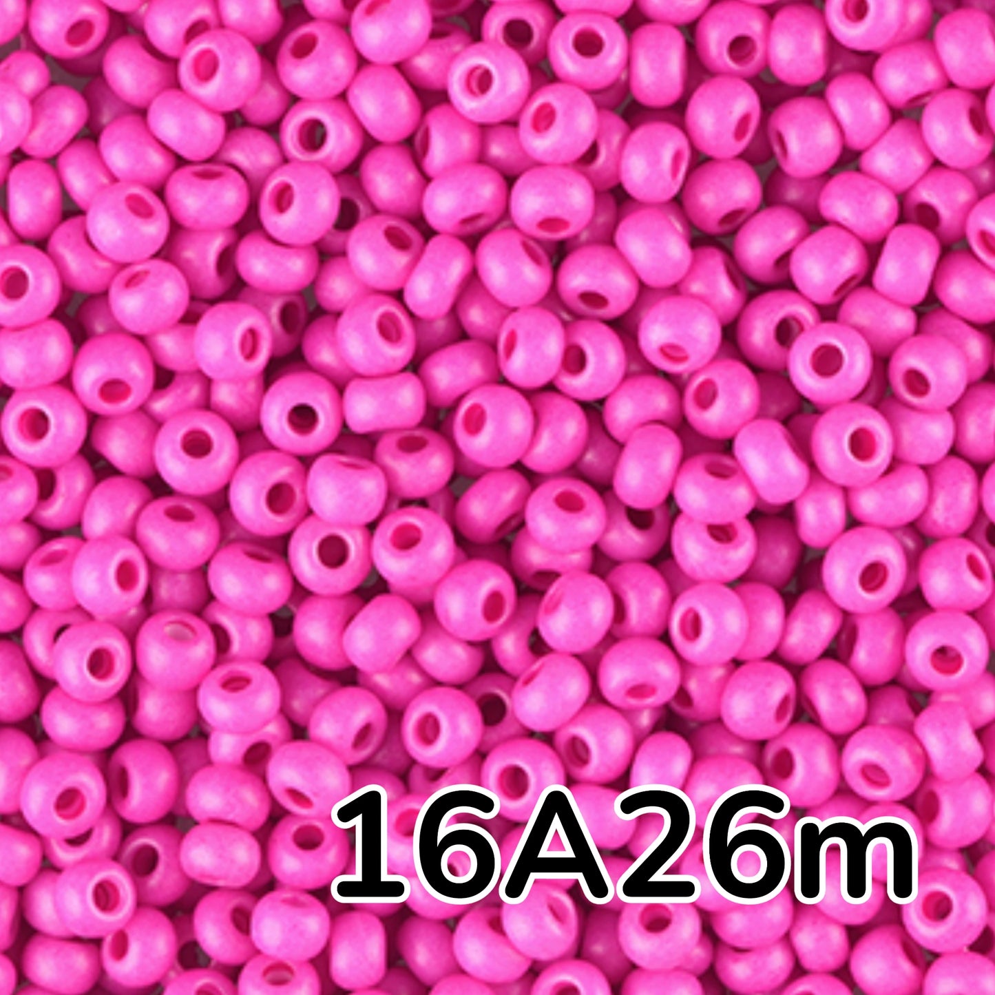 10/0 16A26 matte Preciosa Czech Glass Seed Beads Rocailles 2.3mm. Chalk Pink.