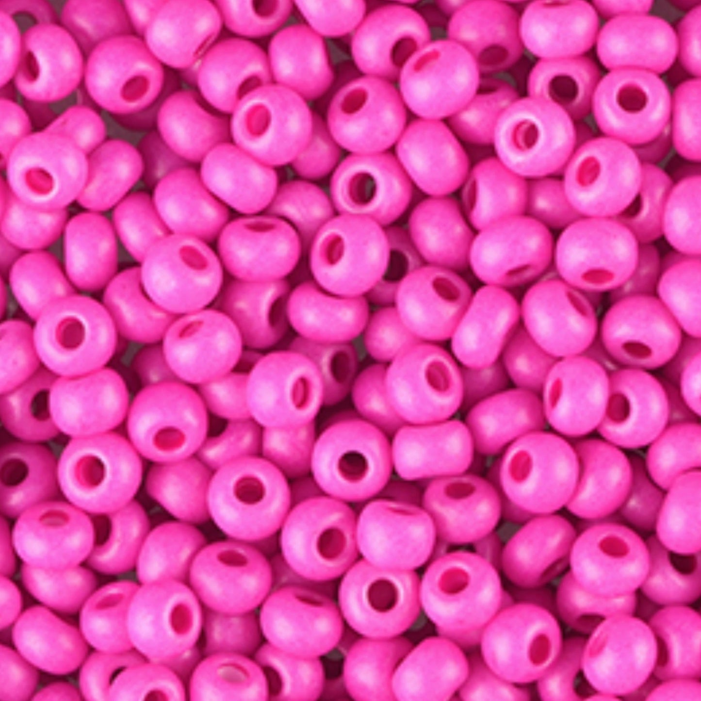 10/0 16A26 matte Preciosa Czech Glass Seed Beads Rocailles 2.3mm. Chalk Pink.
