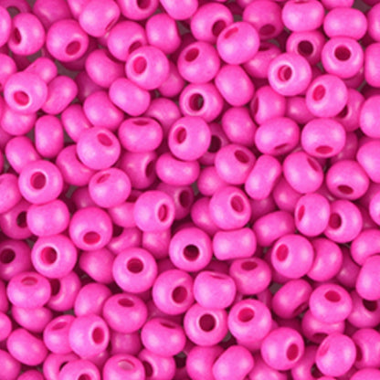 10/0 16A26 matte Preciosa Czech Glass Seed Beads Rocailles 2.3mm. Chalk Pink.