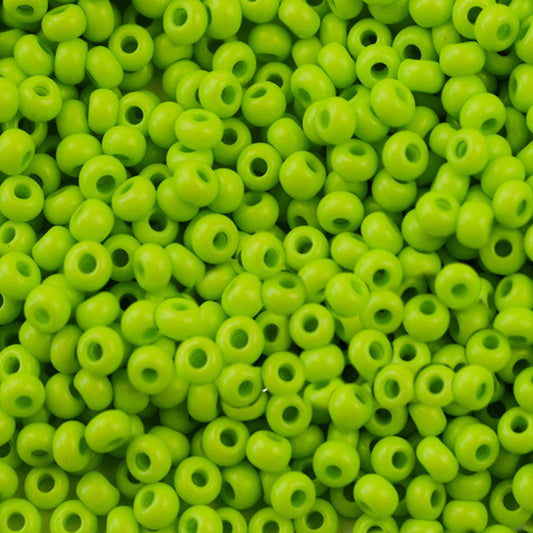 10/0 16A54 matētas Preciosa čehu stikla Pērlītes Rokaja 2.3mm. Krīta zaļa.