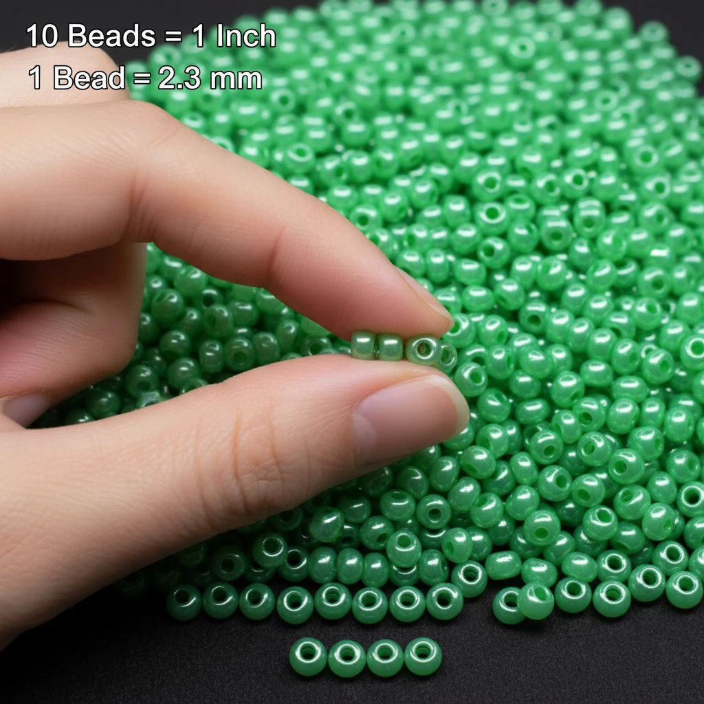 10/0 17356 Preciosa Missangas/Miçangas Pequenas (contas miúdas) de Vidro Checo Rocaille 2.3mm. Verde Ceylon, Branco Alabastro com Brilho - Tingido Terra.