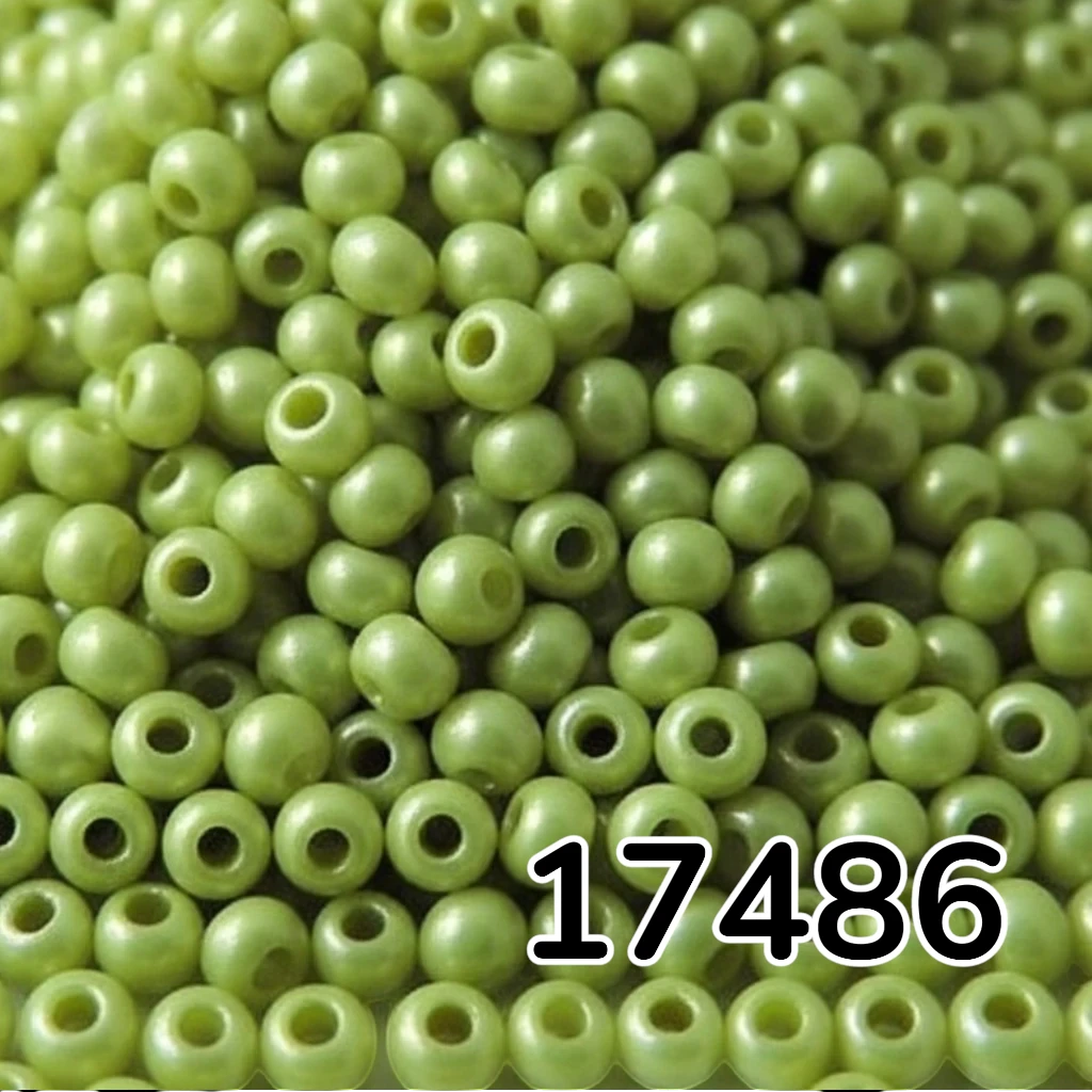 10/0 17486 Preciosa Missangas/Miçangas Pequenas (contas miúdas) de vidro checo Rocaille 2.3mm. Alabastro tingido verde metálico, arco-íris..