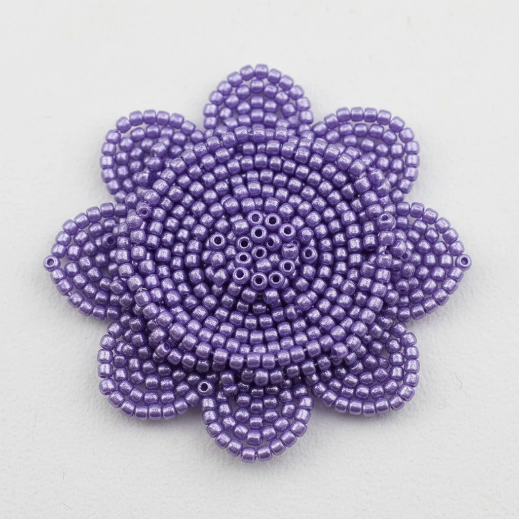 10/0 17528 Preciosa Perles de Rocaille en verre tchèque 2.3mm. Violet métallisé teinté Alabaster, Sfinx.