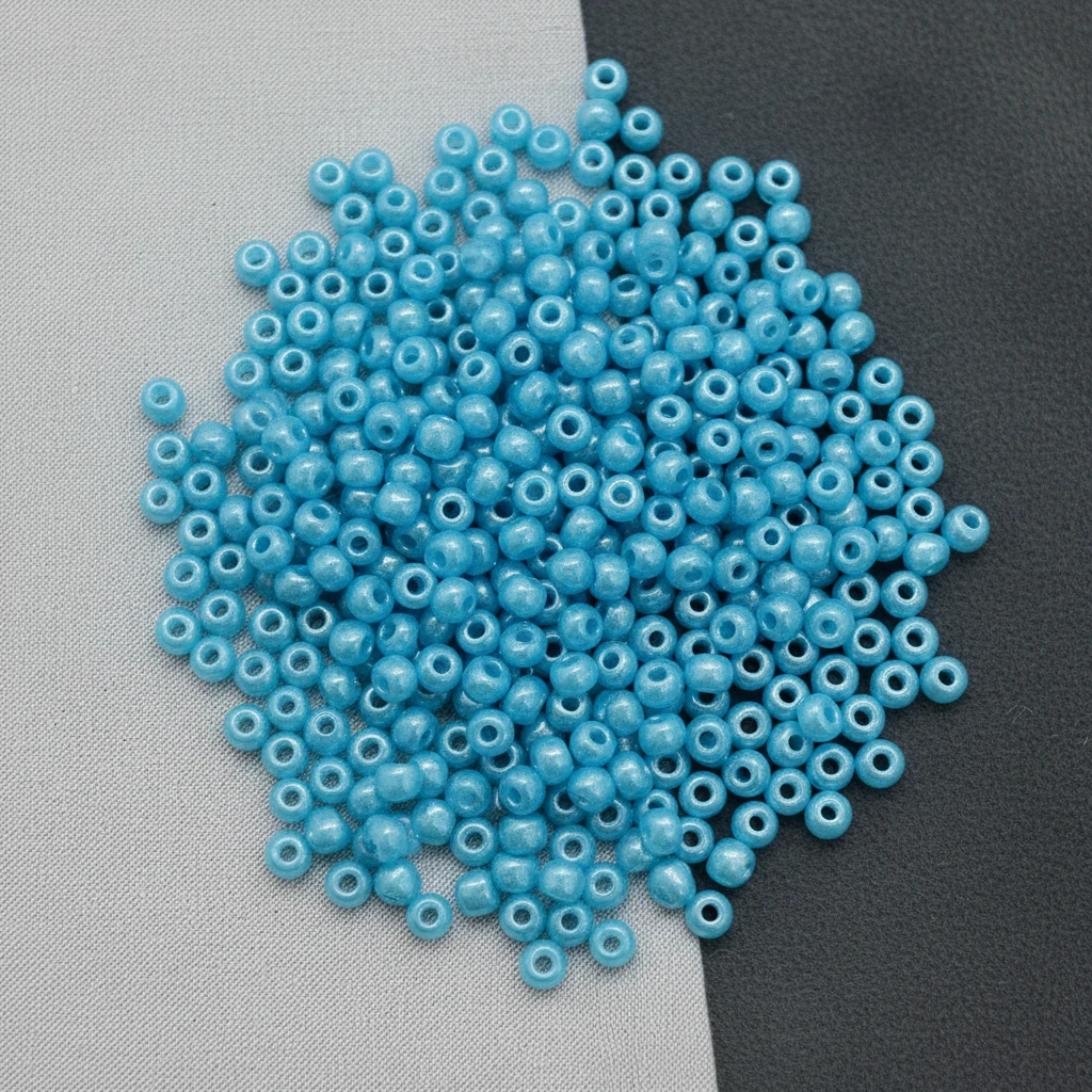 10/0 17565 Preciosa čekiško stiklo Karoliukai Rokajaus 2.3mm. Mėlyna metalinė dažyto alabastro spalva, Sfinx.