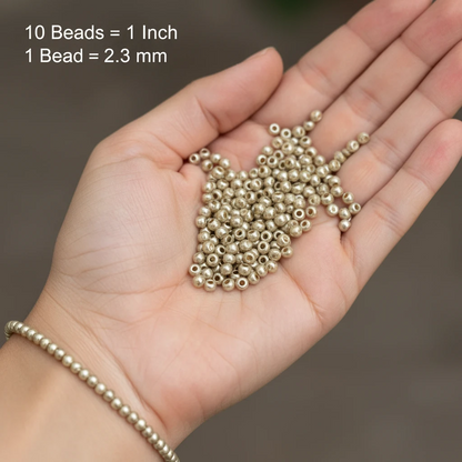 10/0 17584 Preciosa Missangas/Miçangas Pequenas (contas miúdas) de Vidro Checo Rocaille 2.3mm. Alabastro Tingido Metálico Laranja-Castanho, Sfinx.