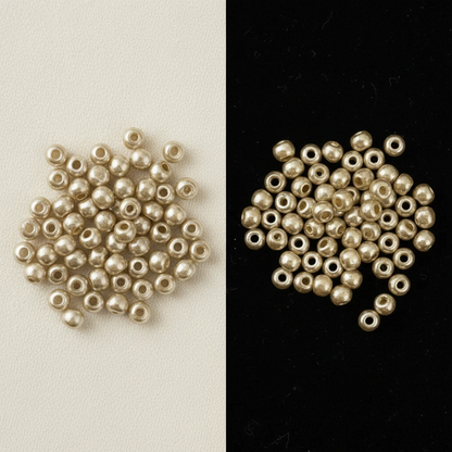 10/0 17584 Preciosa Missangas/Miçangas Pequenas (contas miúdas) de Vidro Checo Rocaille 2.3mm. Alabastro Tingido Metálico Laranja-Castanho, Sfinx.