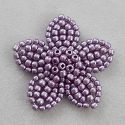 10/0 17596 Preciosa Perles de Rocaille en verre tchèque 2.3mm. Violet métallisé teinté, Sfinx.