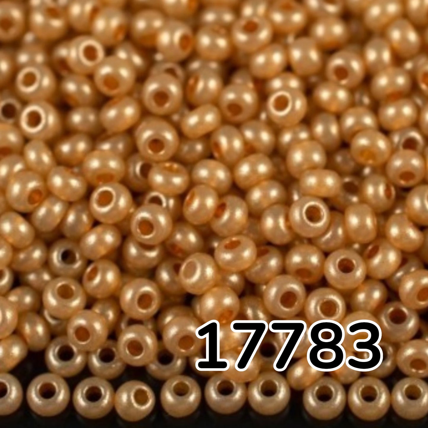 10/0 17783 Perles en verre tchèque Preciosa de Rocaille 2,3 mm. Orange métallique albâtre - teint terre.
