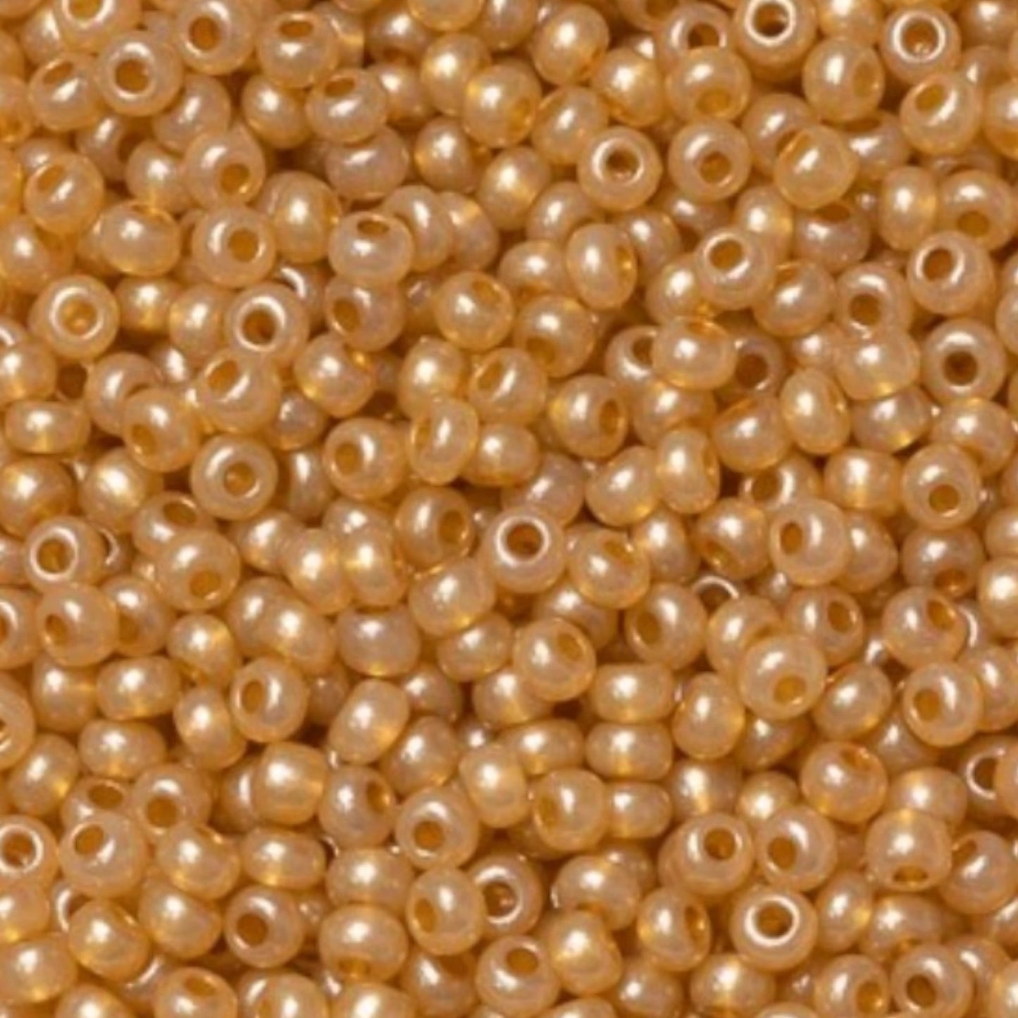 Perles de Rocaille en verre tchèque Preciosa 10/0 17784, 2,3 mm. Orange métallique albâtre - teinté terre.