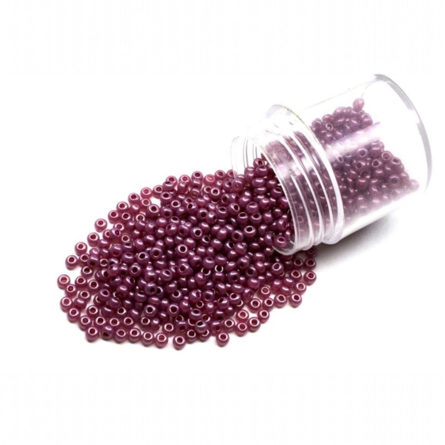 10/0 17796 Perles en verre tchèque Preciosa de Rocaille 2,3 mm. Albâtre métallique violet - Teint Terre.