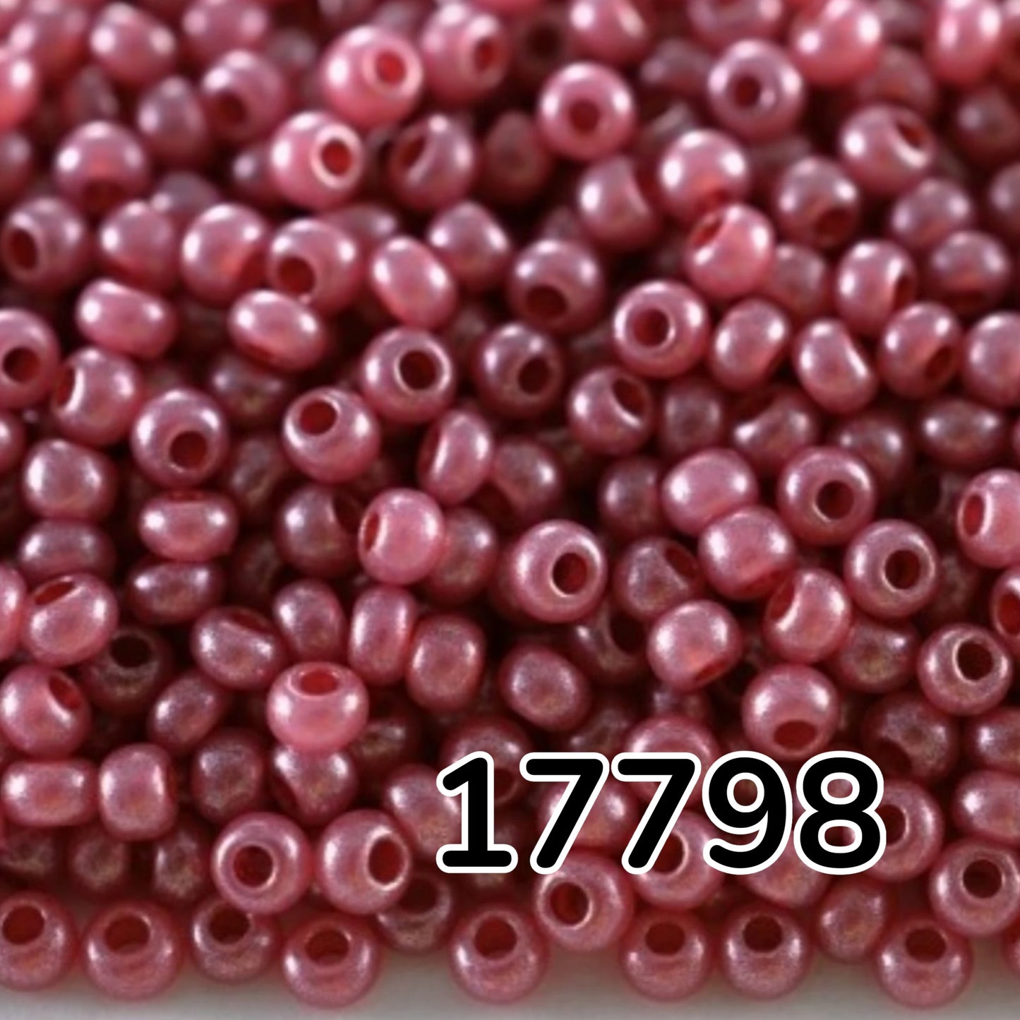 10/0 17798 Preciosa Čekiško stiklo karoliukai rokajaus 2,3 mm. Rožinė metalinė alabastro – Terra dažyta.
