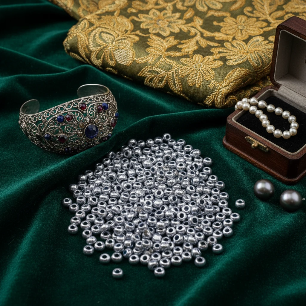 10/0 18131 Preciosa Czeskie szklane Koraliki Rocailles 2.3mm. Niebieskie metaliczne – Solgel.
