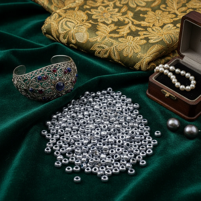 10/0 18131 Preciosa Czeskie szklane Koraliki Rocailles 2.3mm. Niebieskie metaliczne – Solgel.