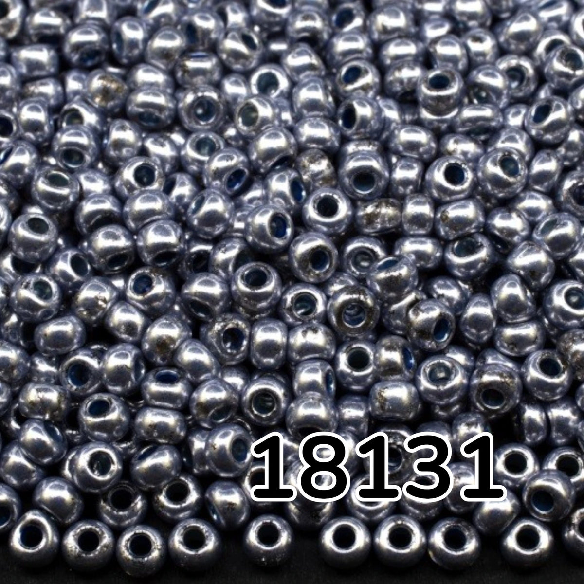 10/0 18131 Preciosa Czeskie szklane Koraliki Rocailles 2.3mm. Niebieskie metaliczne – Solgel.