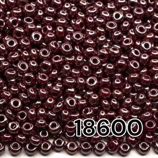 10/0 18600 Preciosa Seed Beads. Opaque Sfinx brown.