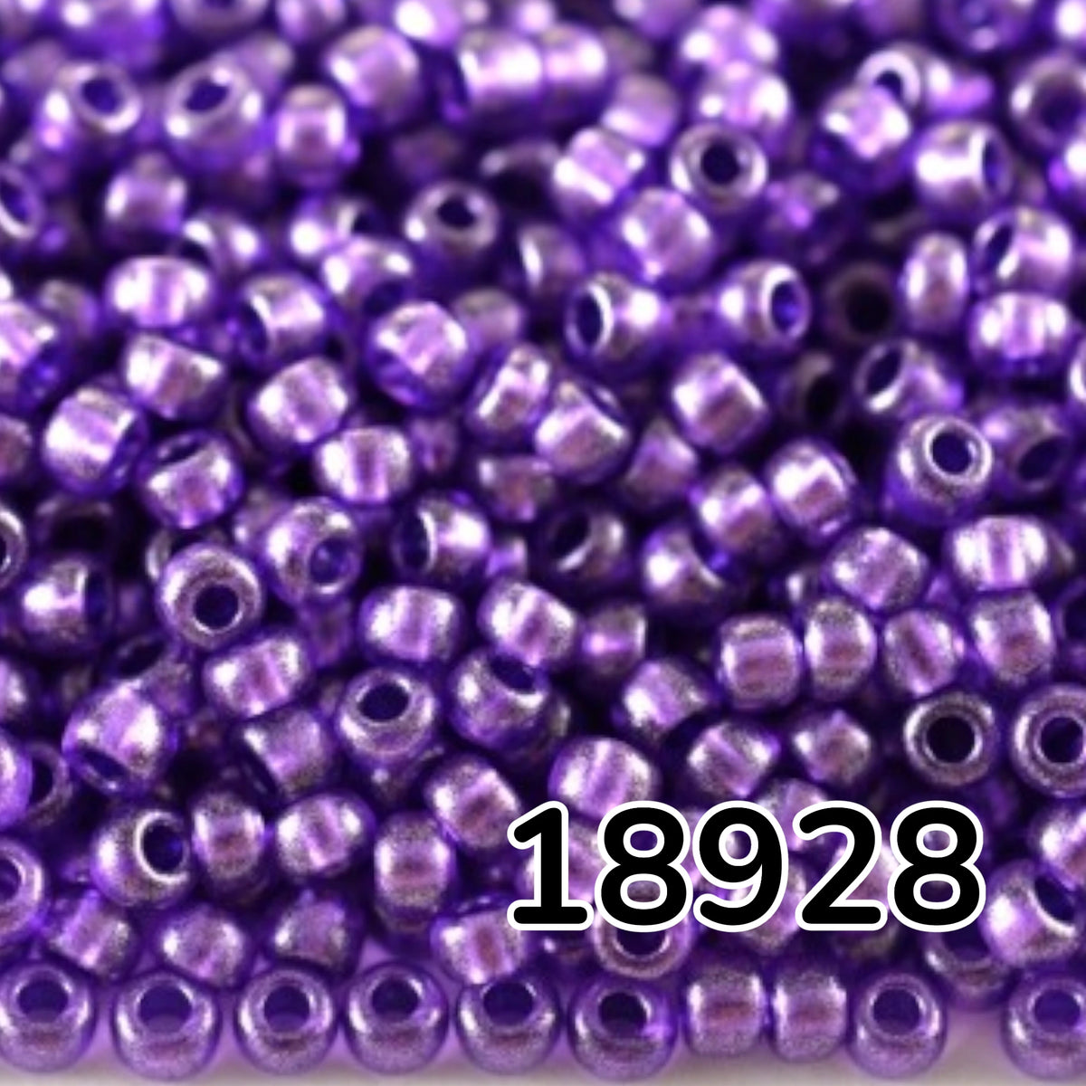 10/0 18928 Preciosa Perles de Rocaille en verre tchèque 2.3mm. Cristal teinté violet métallisé.