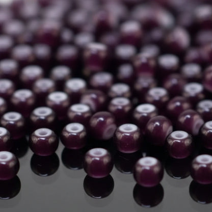 2/0 23708 Preciosa Czech Glass Seed Beads Rocailles 6.1mm. Violet Cornelian.