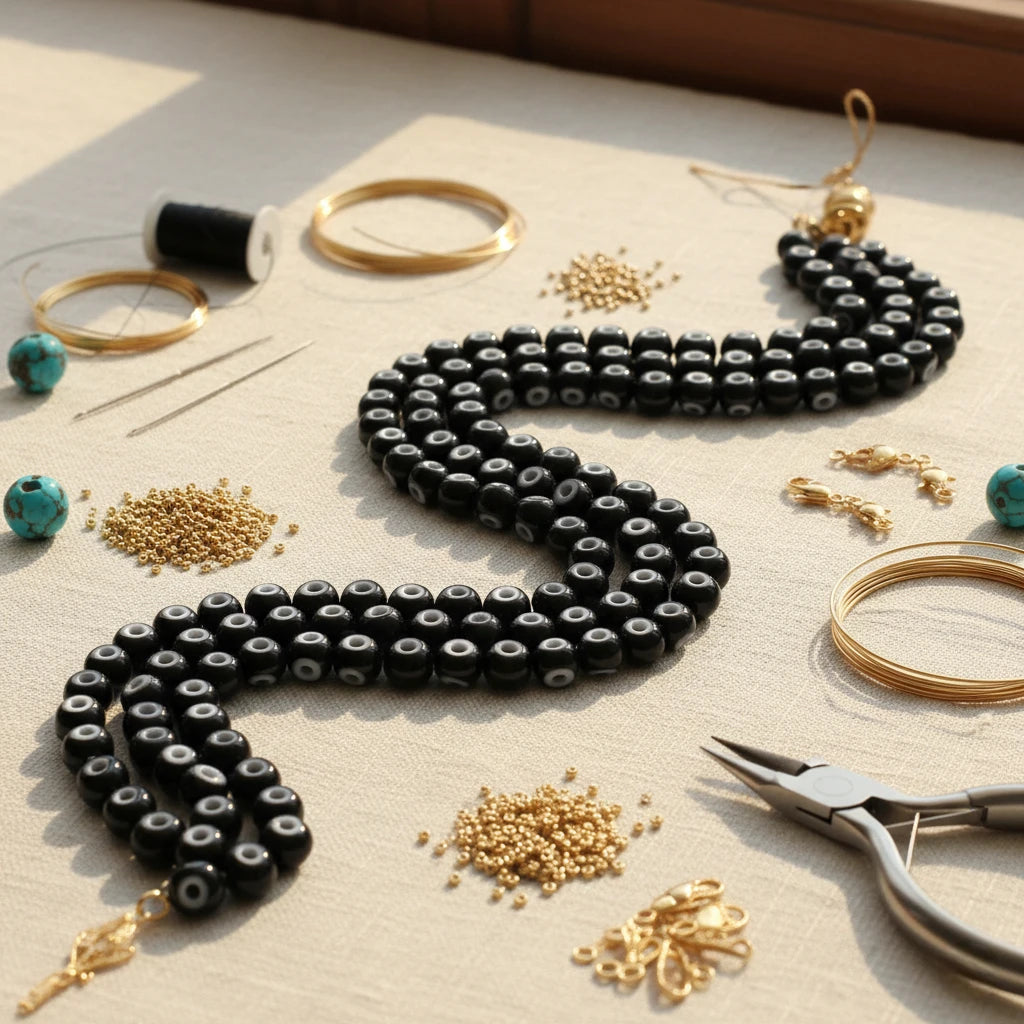 2/0 23798 Preciosa Tsjekkiske glass små perler Rocailleperler 6.1mm. Cornelian svart.