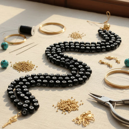 2/0 23798 Preciosa Tsjekkiske glass små perler Rocailleperler 6.1mm. Cornelian svart.