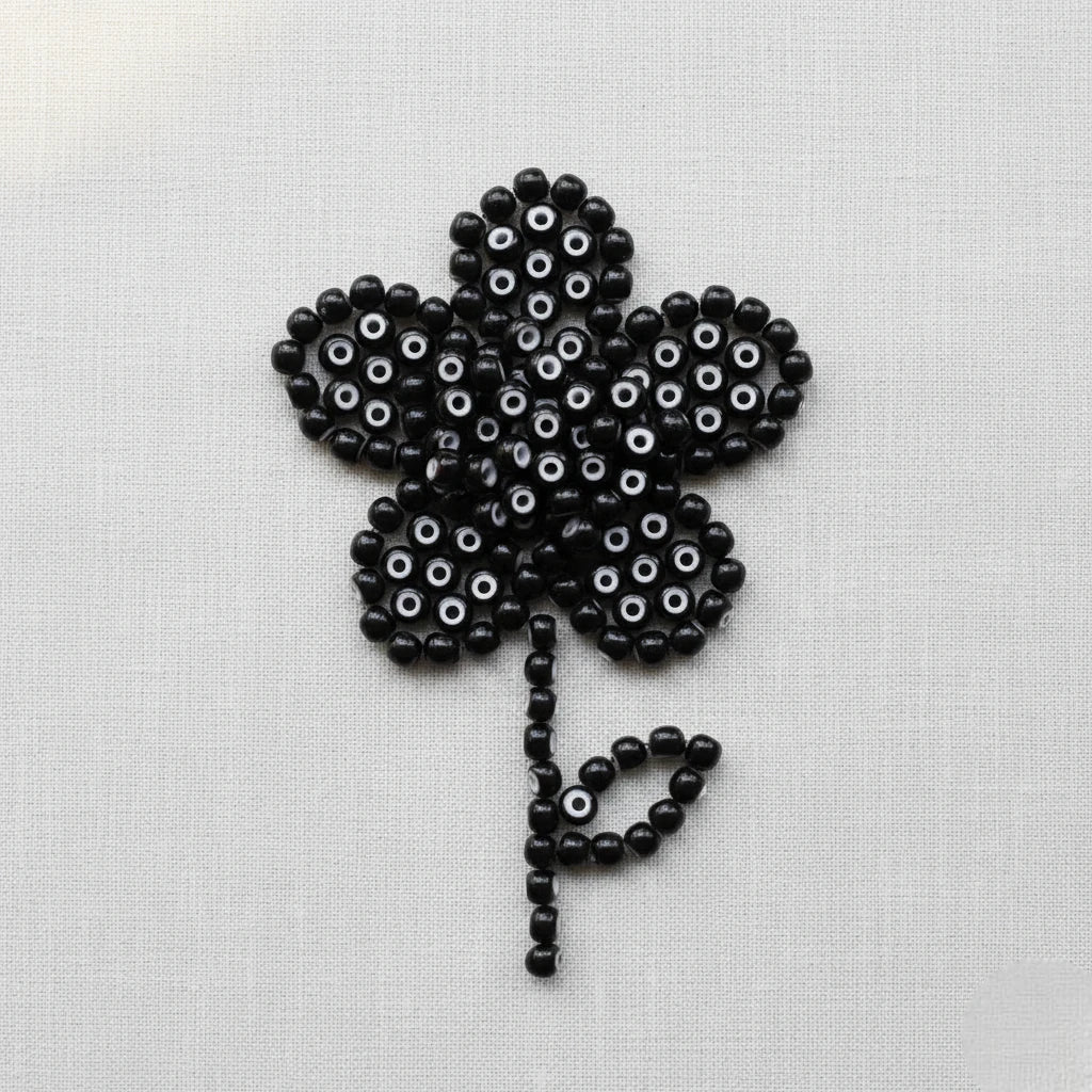 2/0 23798 Preciosa Tsjekkiske glass små perler Rocailleperler 6.1mm. Cornelian svart.