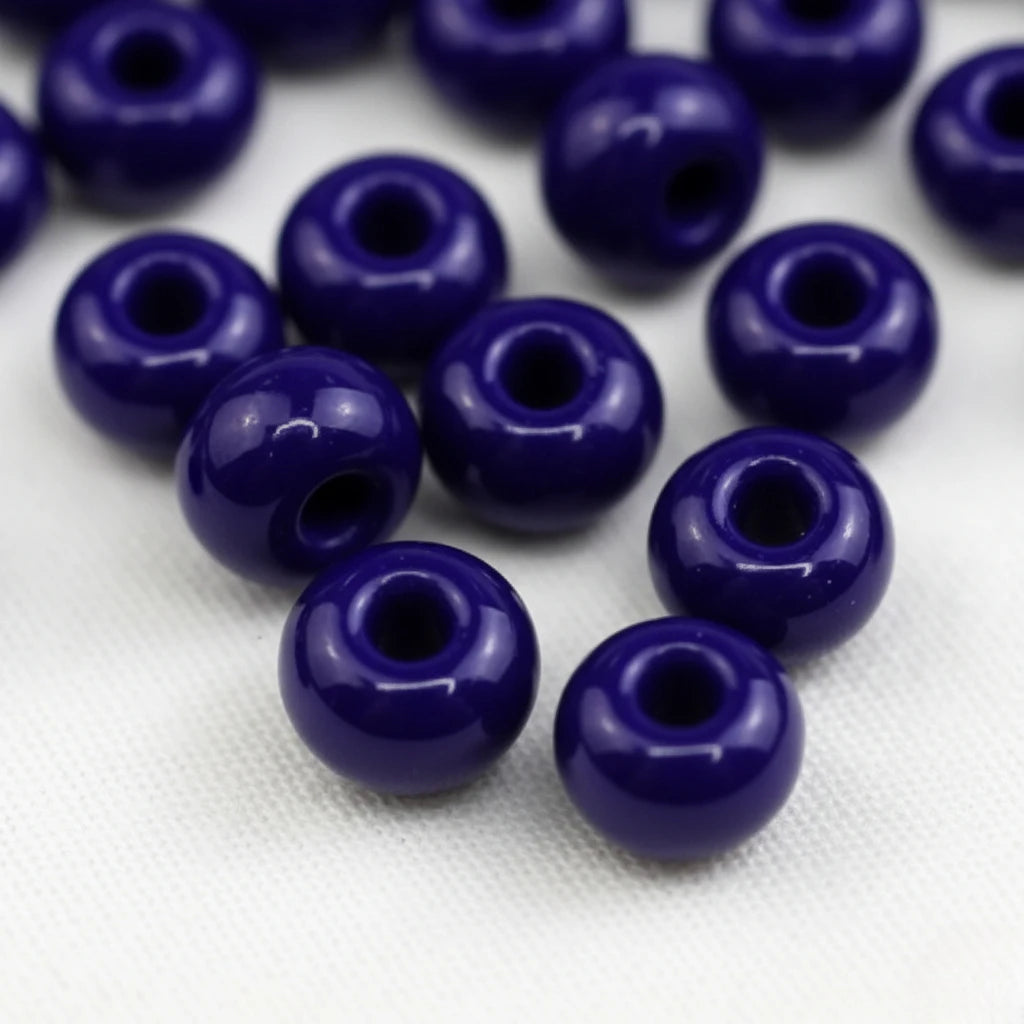 2/0 33070 Preciosa Чехия Стеклянный Бисер Рокайль 6.1mm. Непрозрачный Темно-Синий.