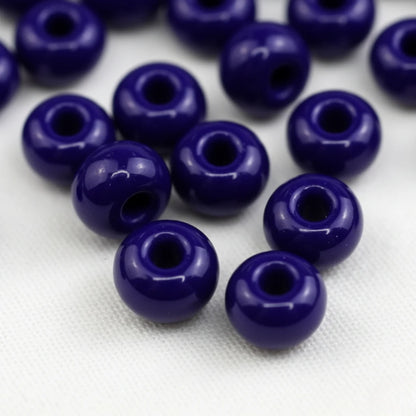 2/0 33070 Preciosa Чехия Стеклянный Бисер Рокайль 6.1mm. Непрозрачный Темно-Синий.