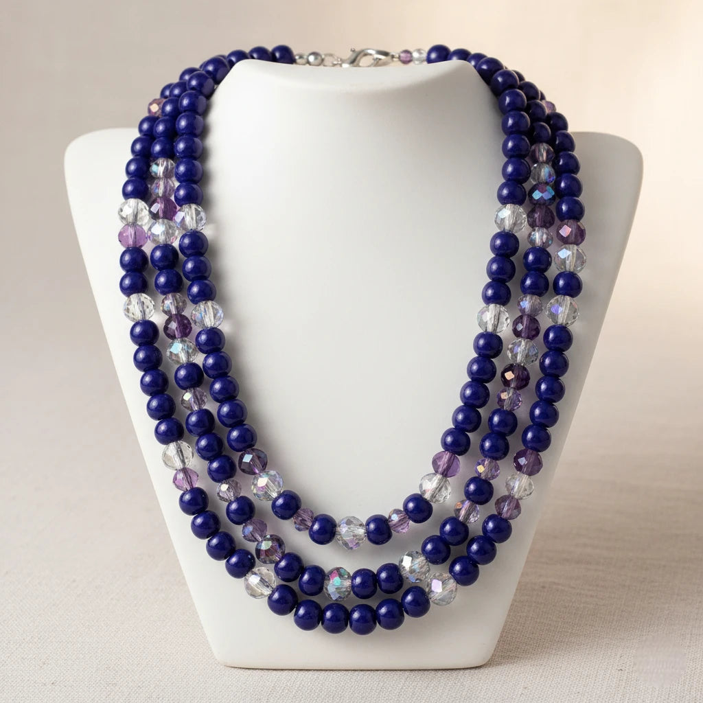 2/0 33070 Preciosa Чехия Стеклянный Бисер Рокайль 6.1mm. Непрозрачный Темно-Синий.