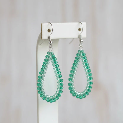 2/0 38358 Preciosa Чешское стекло Бисер Рокайль 6.1mm. Цвет с внутренним покрытием зелёный.