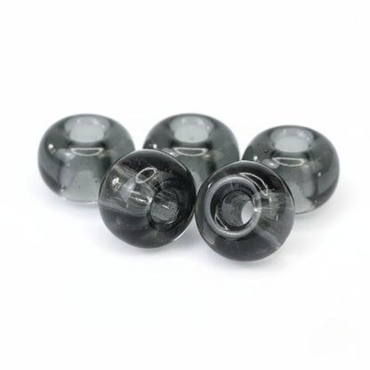 2/0 40010 Preciosa Çek Cam Kum Boncuğu Rocaille Boncuk 6.1mm. Şeffaf Gri.