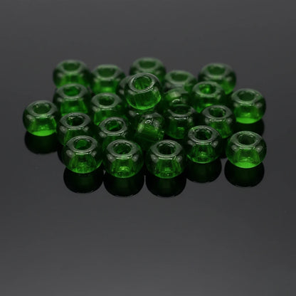 2/0 50120 Preciosa Czech Glass Mărgele Rocaille 6.1mm. Verde Transparent.