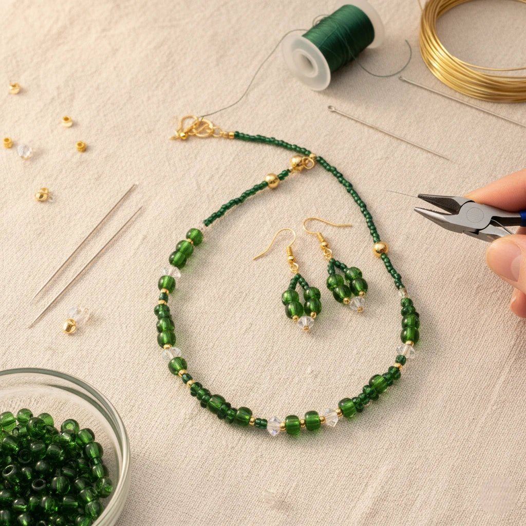 2/0 50120 Preciosa Czech Glass Mărgele Rocaille 6.1mm. Verde Transparent.