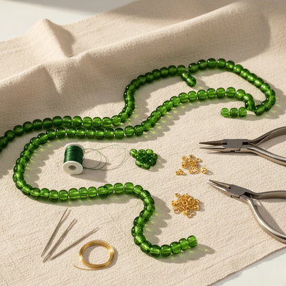 2/0 50120 Preciosa Czech Glass Mărgele Rocaille 6.1mm. Verde Transparent.