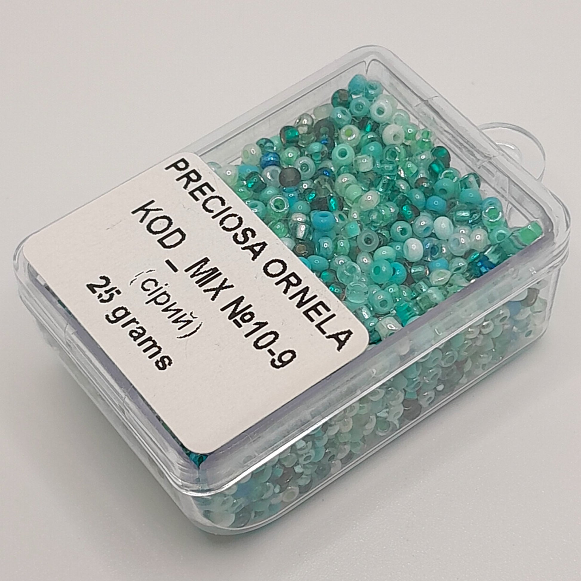 Turquoise Mixed seed beads PRECIOSA ORNELA Rocailles 10/0. - VadymShop