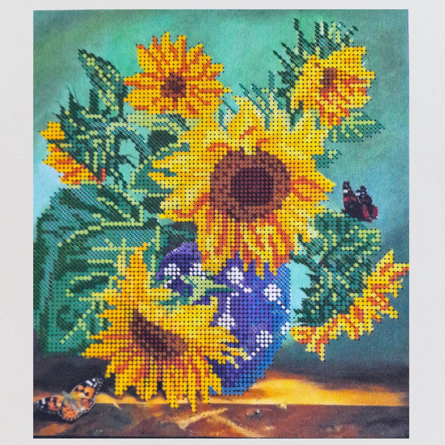 DIY Bead embroidery kit "Sunflowers". Home decor. - VadymShop