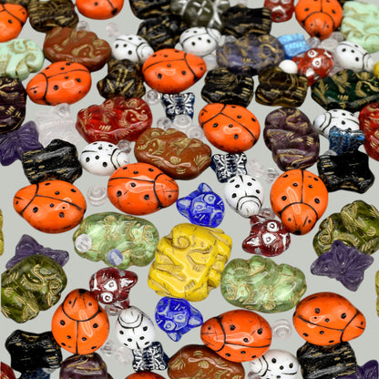 Mixed Preciosa Beads. 50grams (1.8oz.)