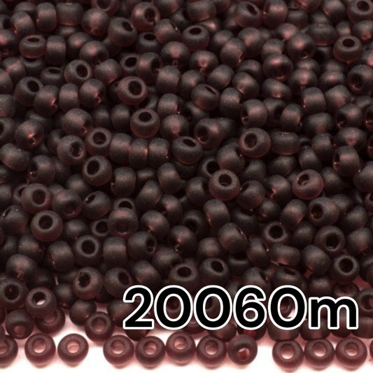 6/0 20060 matte Preciosa Seed Beads Purple. Transparent Natural. - VadymShop