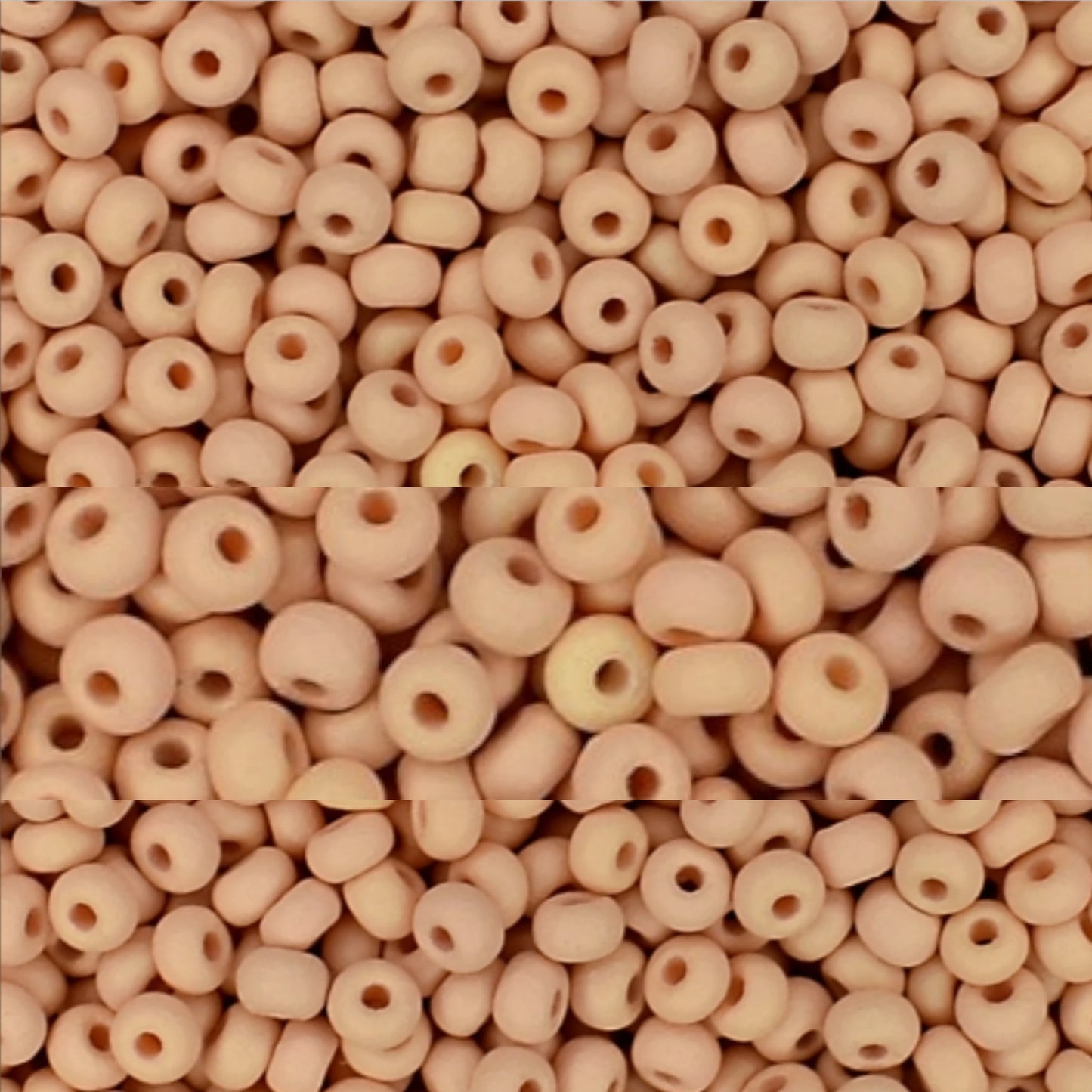 10/0 22m05 Preciosa Seed Beads Rocailles. Beige matte PermaLux.