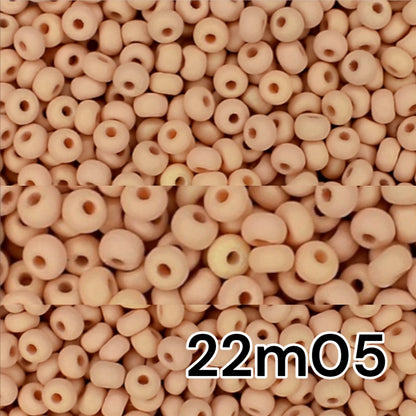 10/0 22m05 Preciosa Seed Beads Rocailles. Beige matte PermaLux.