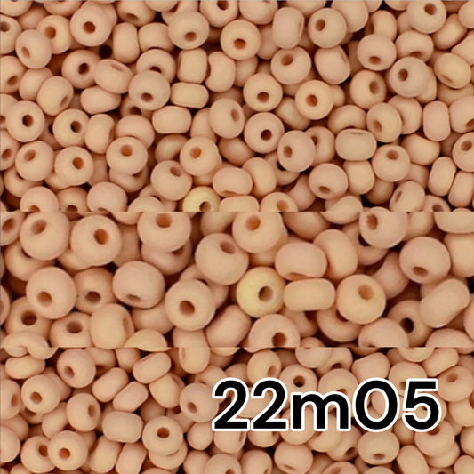 10/0 22m05 Preciosa Seed Beads Rocailles. Beige matte PermaLux.