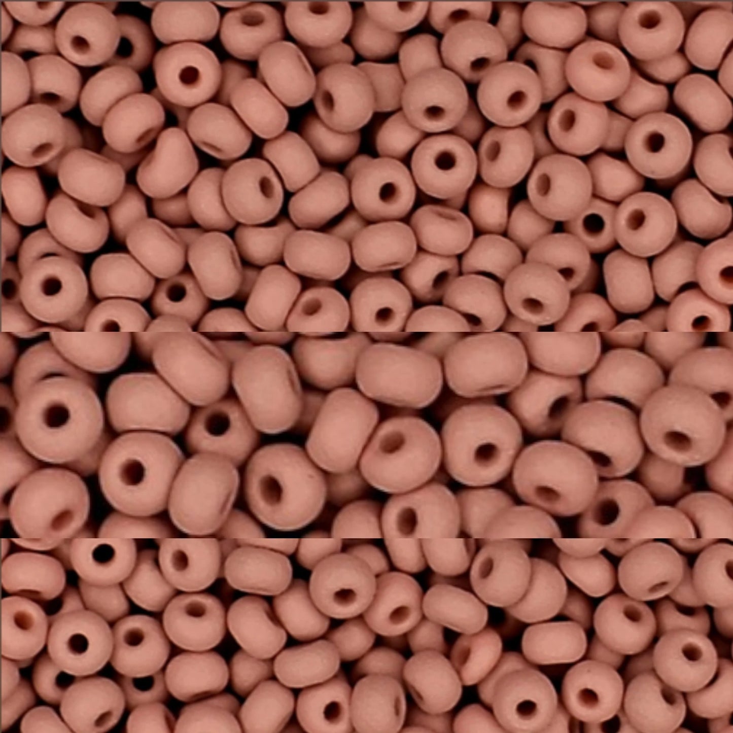 10/0 22m06 Preciosa Seed Beads Rocailles. Brown matte PermaLux.