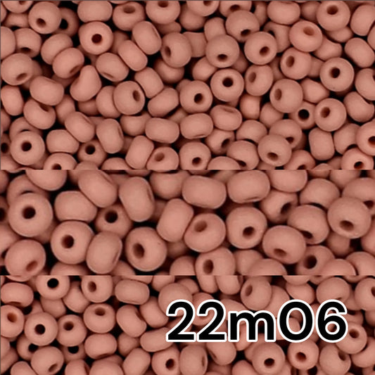 10/0 22m06 Preciosa Seed Beads Rocailles. Brown matte PermaLux.