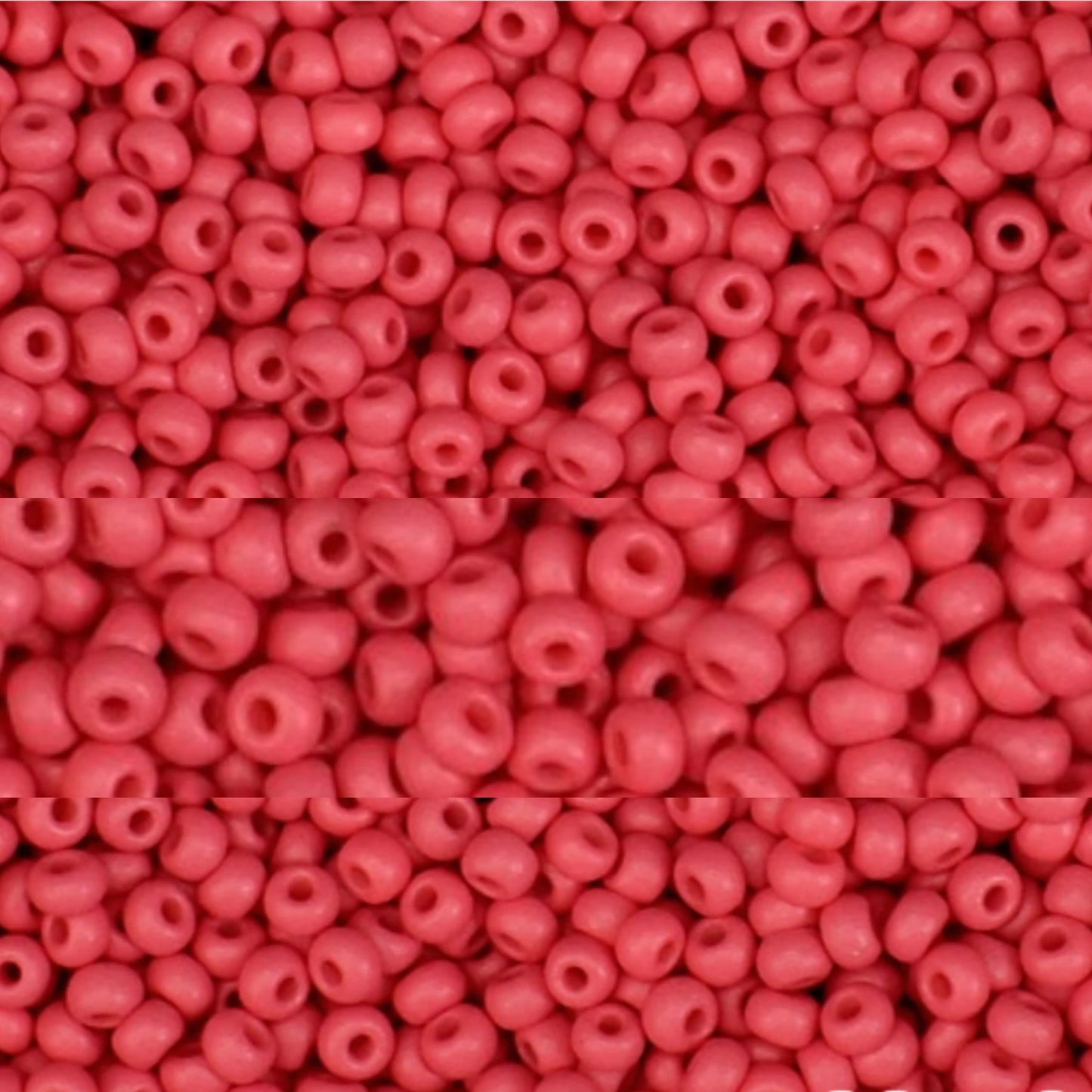 10/0 22m08 Preciosa Seed Beads Rocailles. Red matte PermaLux.